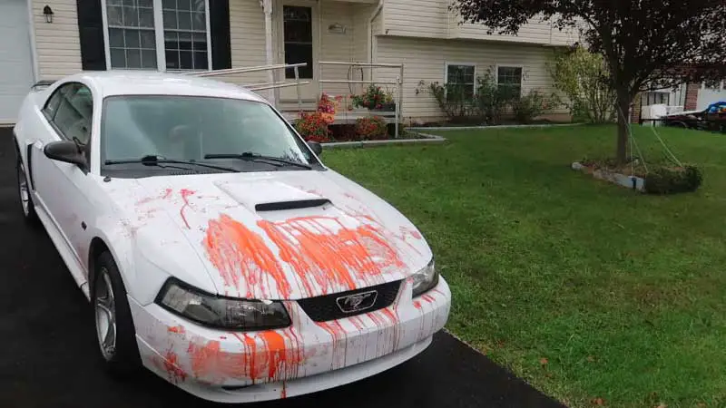 Will Fake Blood Ruin Car Paint?