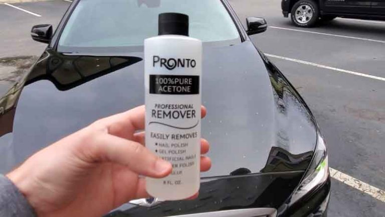Can you use acetone on car paint?