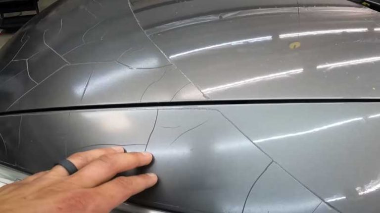 How to fix spider cracks in car paint?