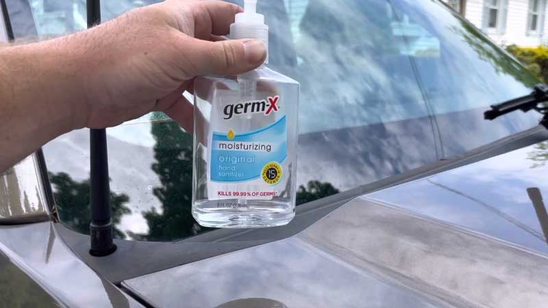 Will hand sanitizer damage car paint