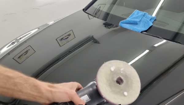 How to remove burnt paint from a car? 