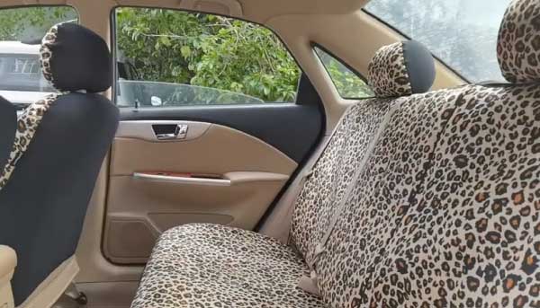 Leopard Car Seat Covers Print