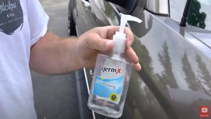 Will hand sanitizer damage car paint