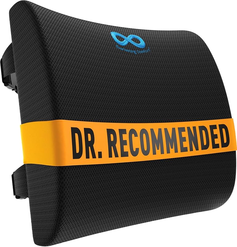 Everlasting Comfort Ergonomic Memory Foam Lumbar Support Pillow for Of