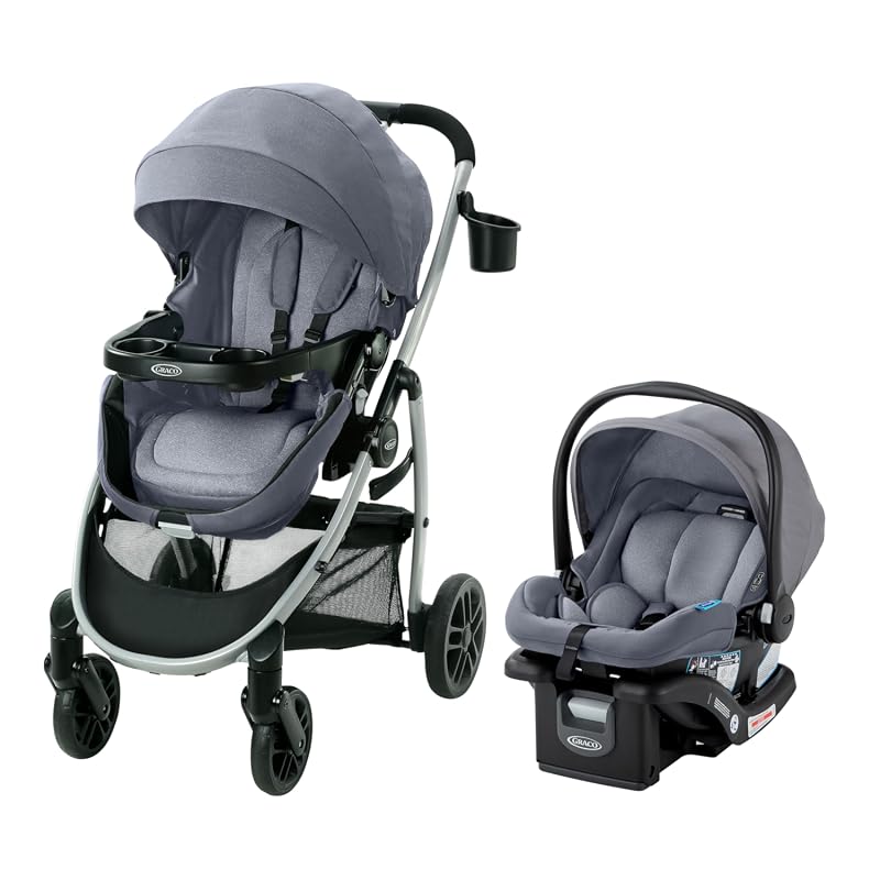 Graco Modes Pramette Travel System with SnugRide LX Car Seat and Rever