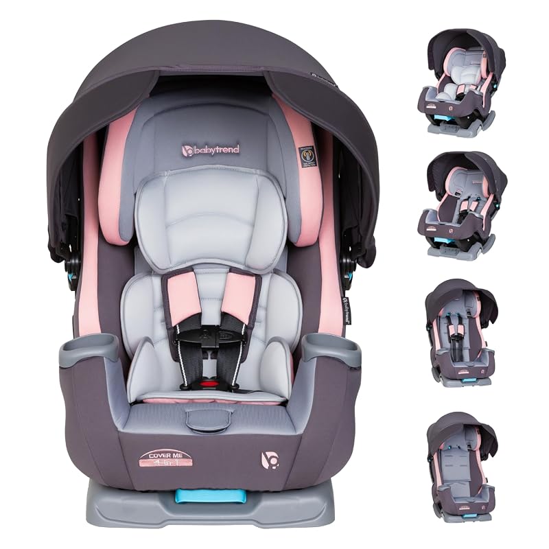 Baby Trend Cover Me 4-in-1 Convertible Car Seat with Adjustable Canopy