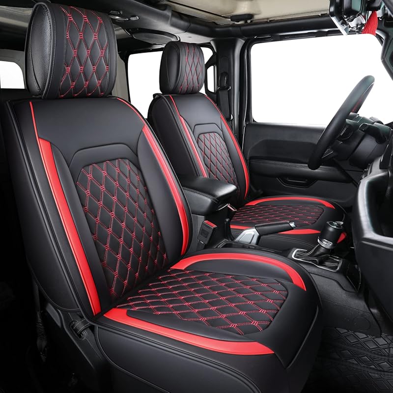 Aierxuan Custom Waterproof Leather Full Seat Covers for Jeep Wrangler