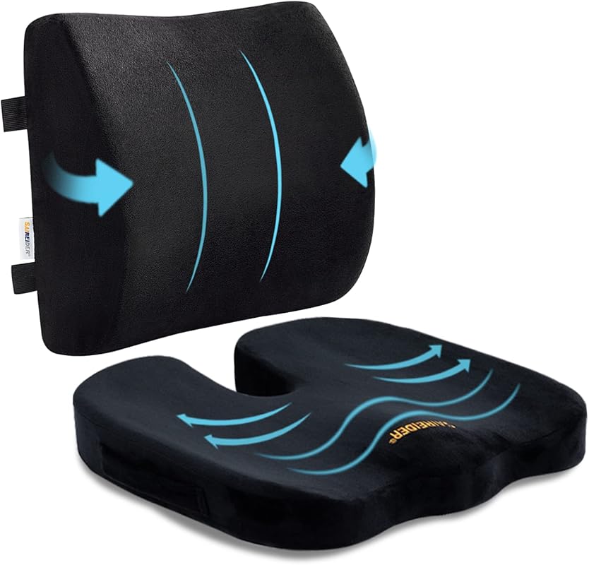 SAIREIDER Seat and Lumbar Cushion