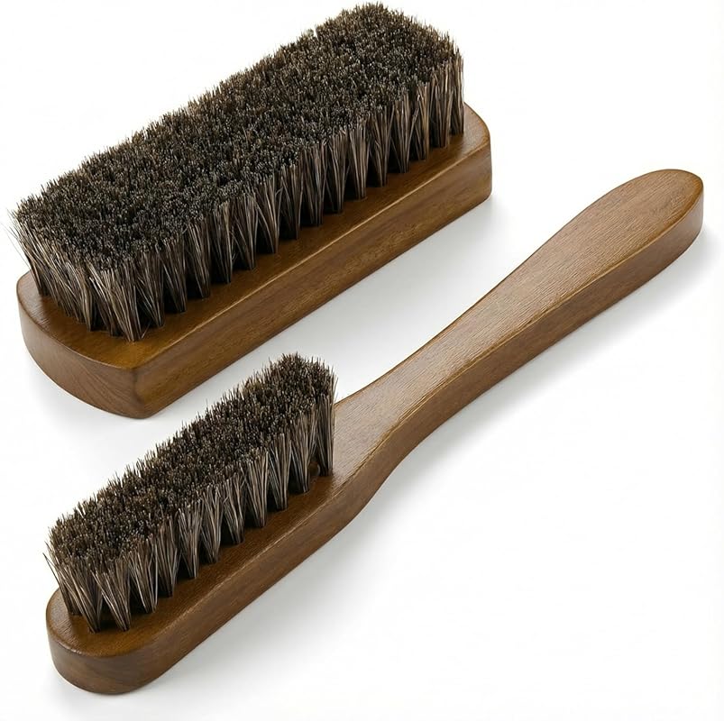 TAKAVU Leather and Upholstery Cleaning Brush Set
