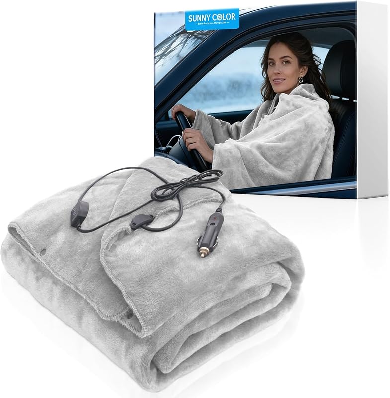 Wearable 12V Electric Travel Blanket