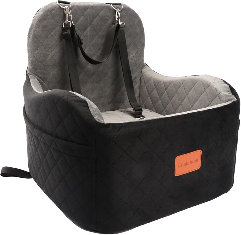Lealchum Memory Foam Dog Booster Car Seat