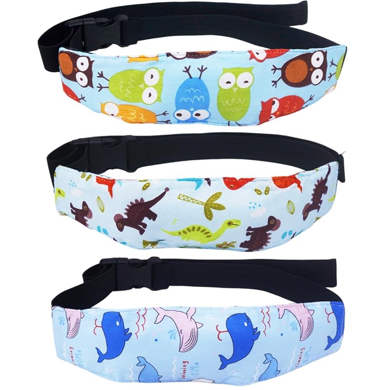 3-Piece Adjustable Baby Head Support Band