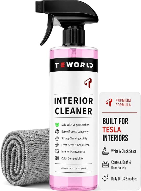 Premium Tesla Interior Cleaner and Stain Remover for White and Black V