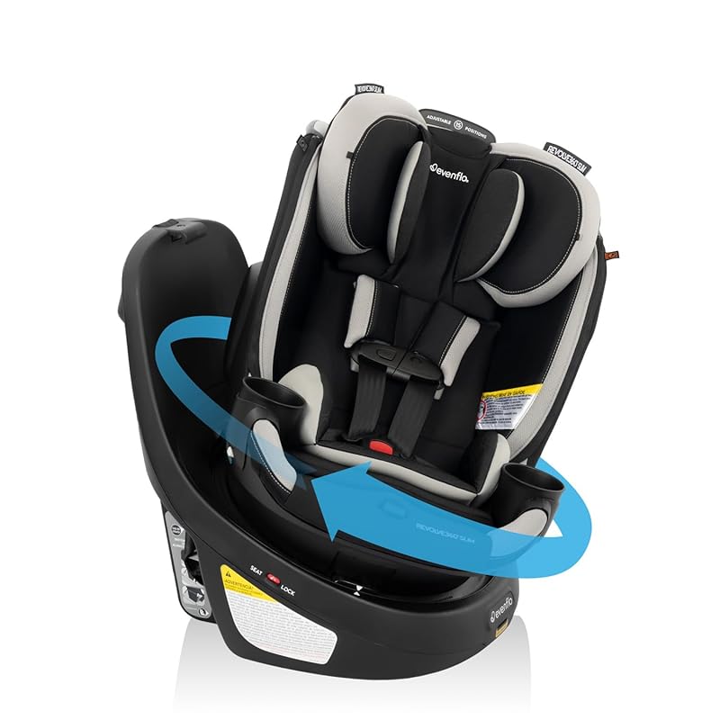 Evenflo Revolve360 Slim 2-in-1 Rotational Convertible Car Seat