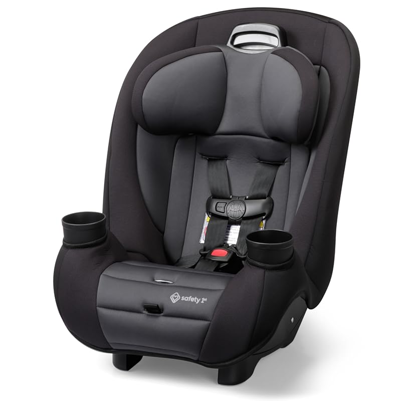 Safety 1st Ellaris 3-in-1 Convertible Car Seat with Slim Design, Adjustable Headrest, and Machine-Washable Padding