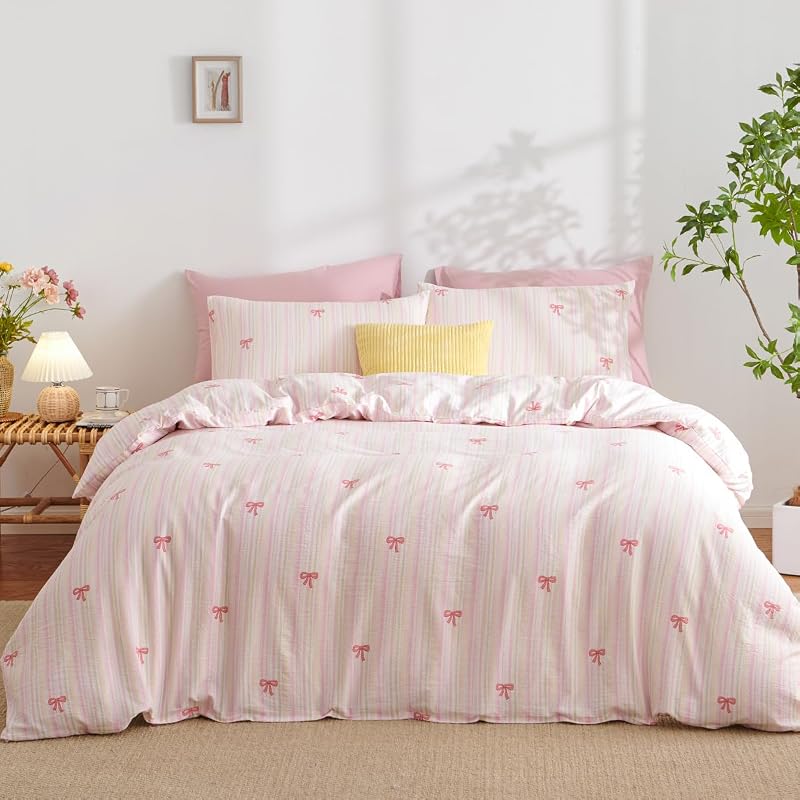 Pink Rainbow 3-Piece Queen Duvet Set