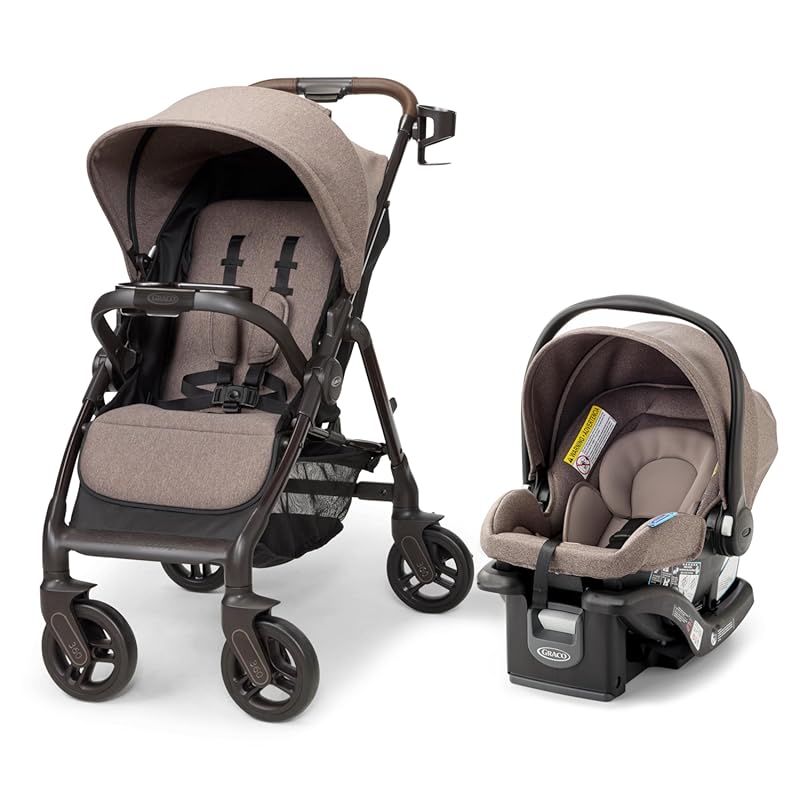 Graco Merge Travel System with 360-Degree Rotating Swivel Wheel Baby S
