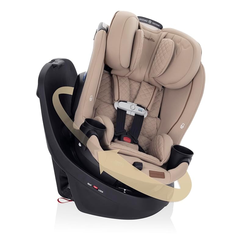 Evenflo Revolve360 Slim 2-in-1 Rotating Car Seat with Moisture-Wicking