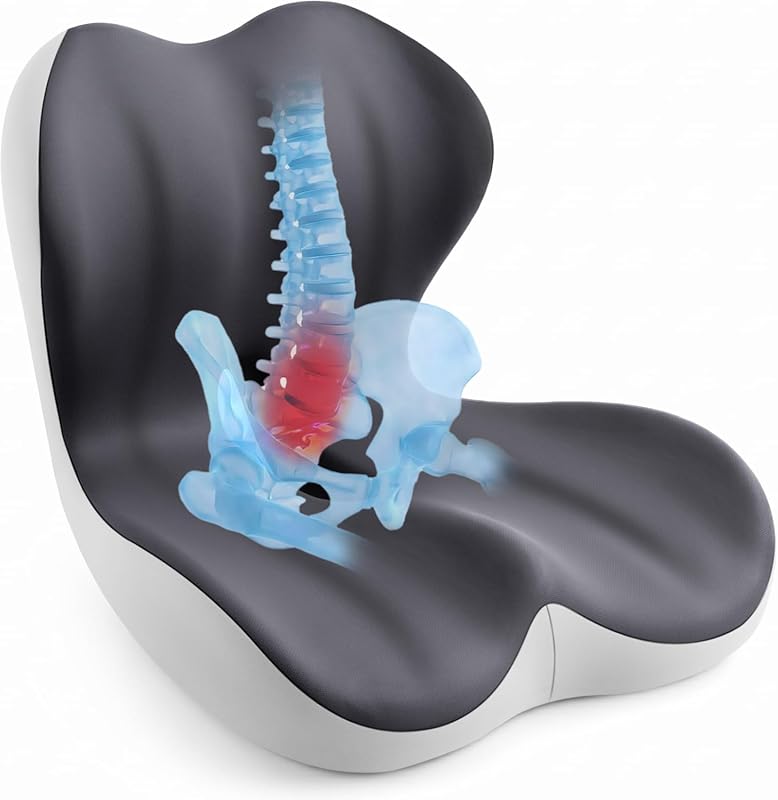 Ergonomic Memory Foam Seat and Back Cushion