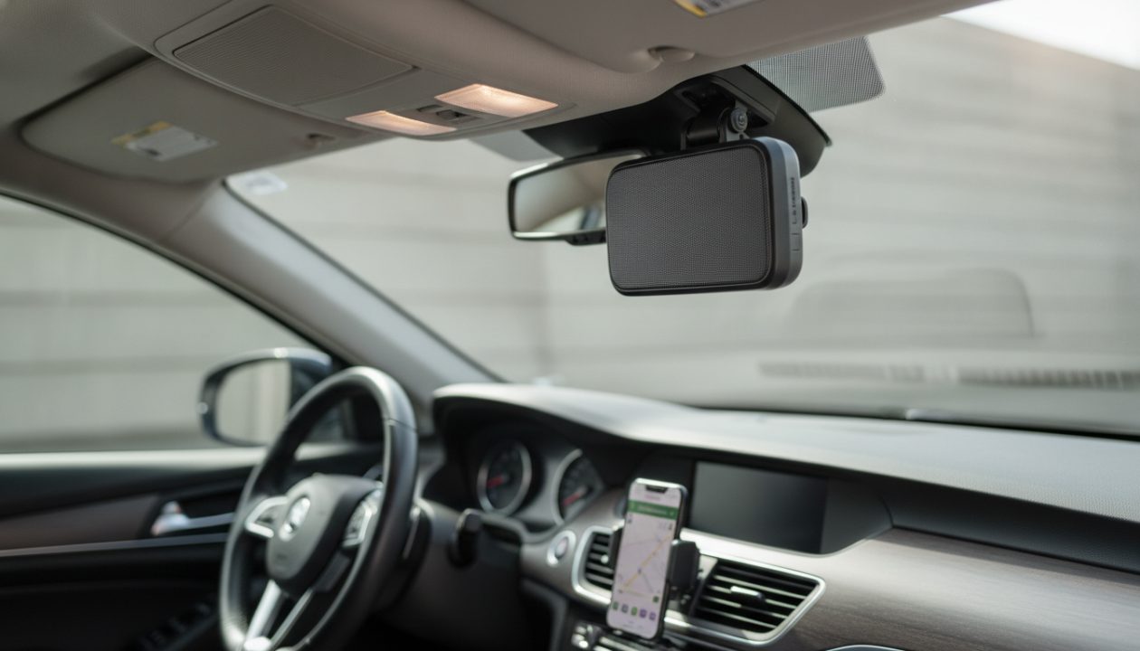 best bluetooth car phone speaker – AI-generated editorial illustration