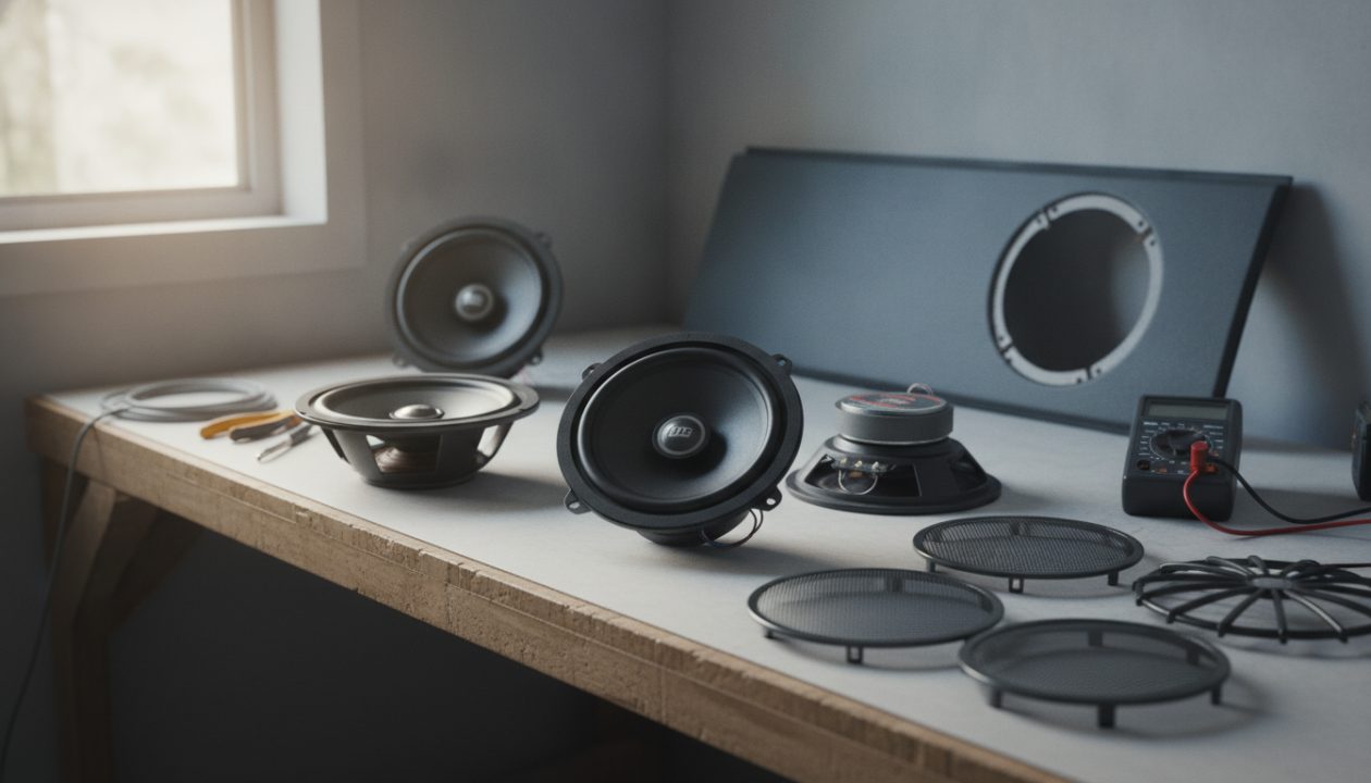 best budget car speaker – AI-generated editorial illustration