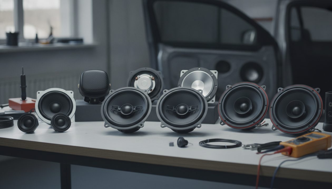 best mid range speaker for car – AI-generated editorial illustration